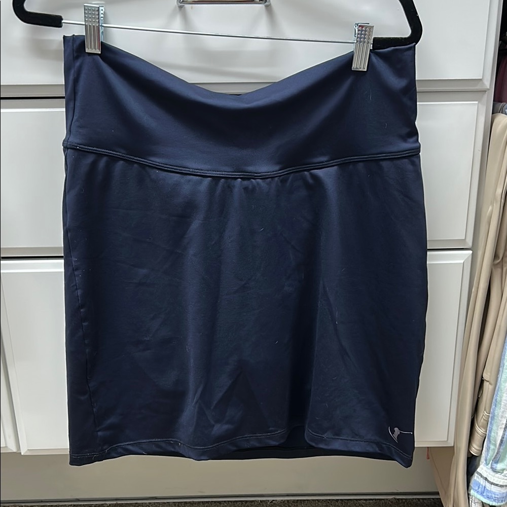 Playing 9 Navy Blue Maternity Golf Skirt